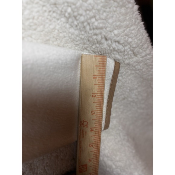 J.CREW Girls Quilted Fleece Snap Neck Pullover Top Cream Brown Small - Picture 8 of 13